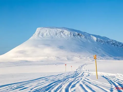 Snowmobile Tour on scenic trail