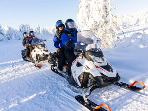 Full Day Snowmobile & Ice Fishing with BBQ Lunch