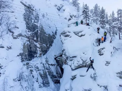 WINTER Zipline & Climbing at Adventure Park in Pyhä Fell