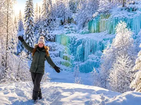 Korouoma Canyon & Frozen Waterfalls Tour