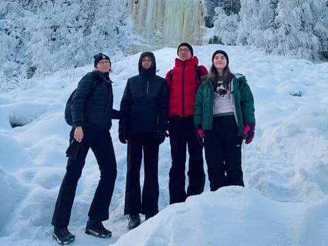 Korouoma Frozen Waterfalls Tour & Photos & BBQ