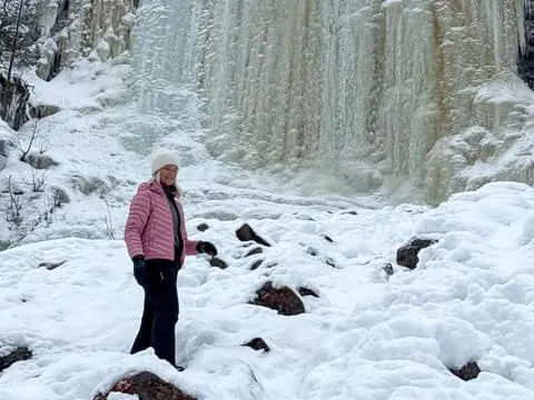 Korouoma Frozen Waterfall Hike with BBQ