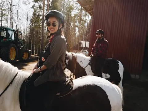 Horseback Riding in the Lapland Forests