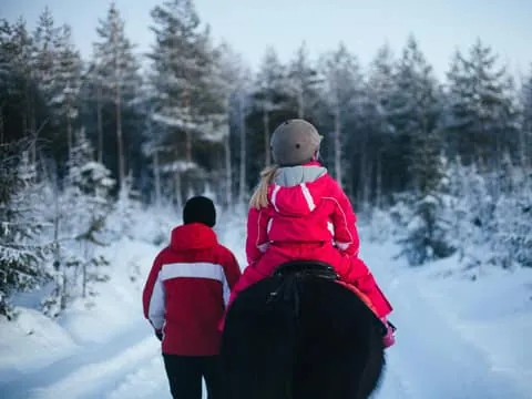 Ruka-Kuusamo: Family Horseback Riding Tour, 1h
