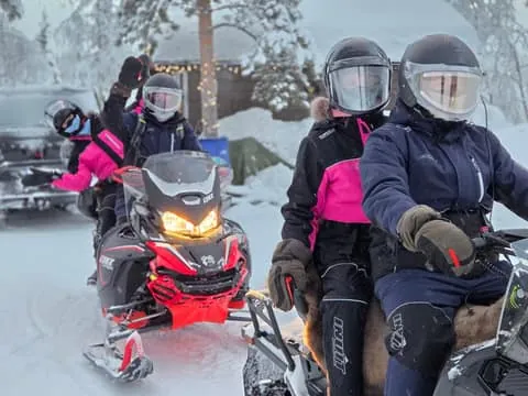 Private Snowmobile Safari to Reindeer Farm