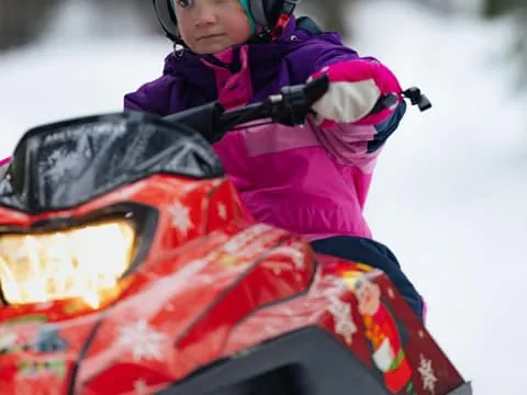 Levi: Family Snowmobile Safari with Mini Snowmobile for Kids