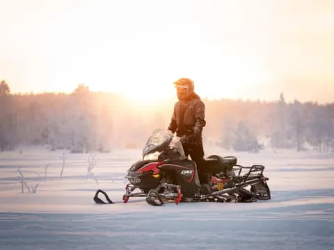 Snowmobile and Snowshoeing in Rovaniemi