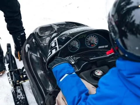 Levi: Mini Snowmobile Ride for Children