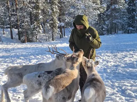 Levi: Wilderness Village; Ice Fishing & Local Reindeer Farm