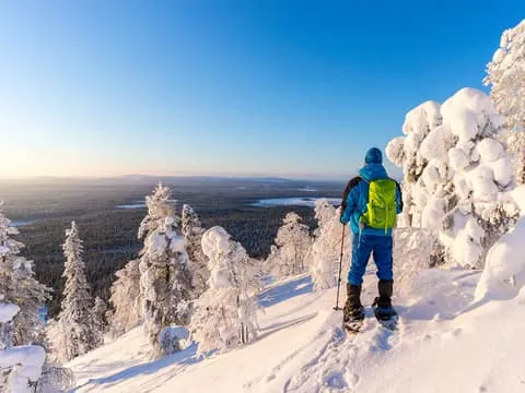 Hiking and Snowshoeing Adventure in Lapland