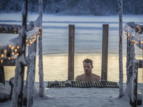 Sauna, Ice Plunge, Dinner and Aurora (if lucky)