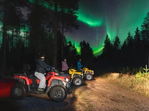 Northern Lights Quad Bike Tour with BBQ