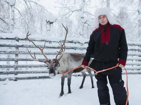 Husky & Reindeer Experience with Snowmobile Ride