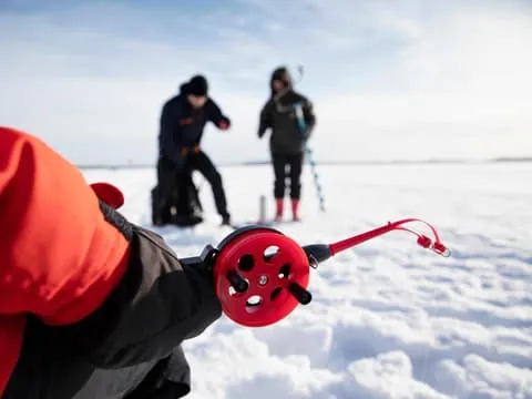 Levi: Ice Fishing by Snowmobile