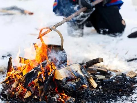 Levi: Ice Fishing by Snowmobile