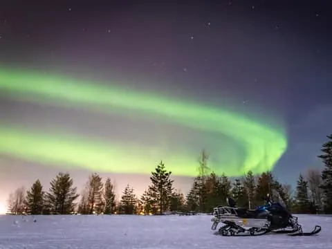 Levi: Snowmobile Northern Lights Hunting Trip