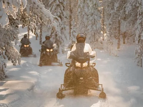 Electric Snowmobile Safari to Arctic Wilderness