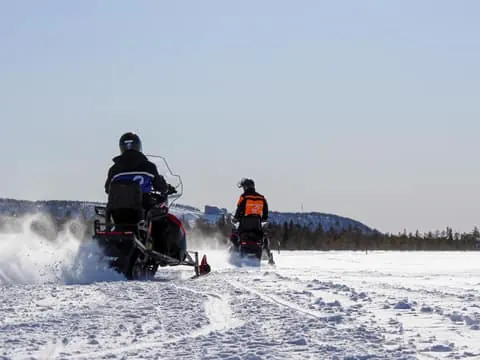 Levi: Easy Snowmobile Tour Perfect for Beginners