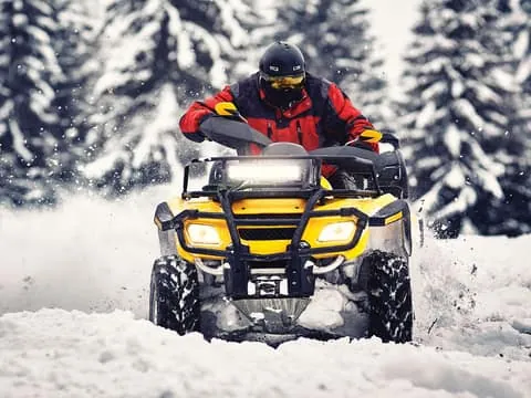 Quad Bike Ride and Ice Fishing