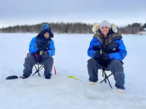 Ice Fishing from Private Lakefront Property & BBQ