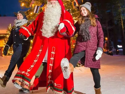 Meet Santa Claus, Reindeer Sleigh Ride & Huskies