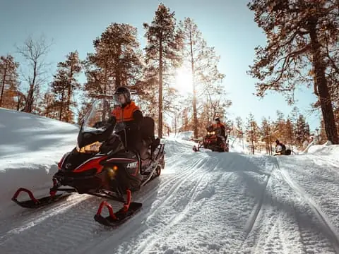 Snowmobile Ride with Hot Drinks