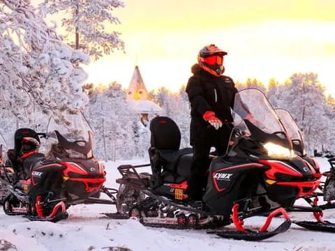 Guided Wilderness Snowmobile Ride