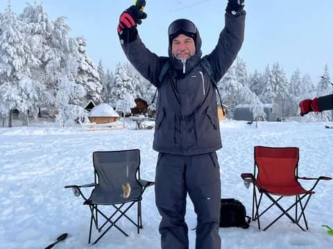 Ice Fishing Adventure in Levi with Salmon Soup