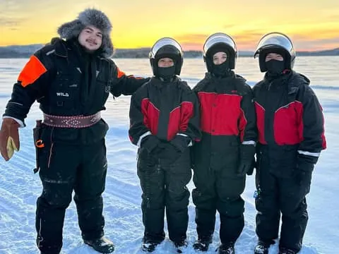 Snowmobile Safari, Meet and Feed Reindeer with Lunch