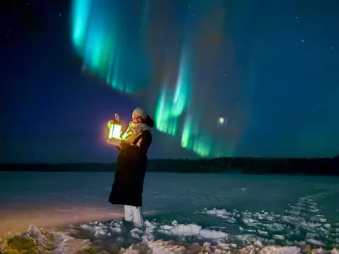 Levi: Northern Lights in Peace and Privacy – by Private Lake