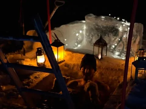 Private Traditional Sauna, Ice Dip and Dinner in the Wild