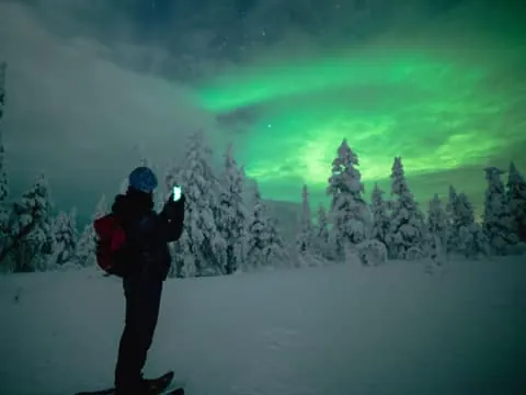 Night Snowshoeing Lapland Experience