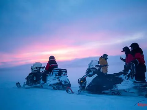 Border of Three Countries Snowmobile Safari