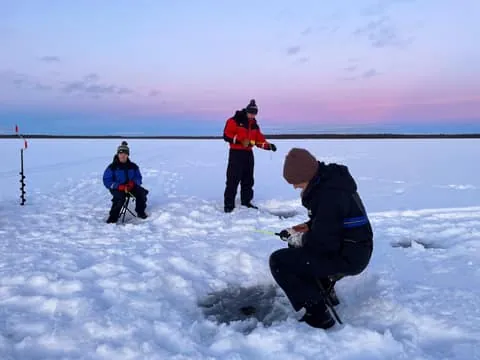 Levi: Private Ice Fishing Trip in a small group