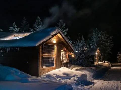 Levi: Northern Lights Wilderness Cabin Experience