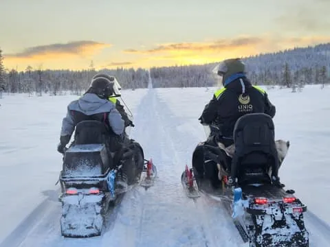 Lapland: Private Snowmobile Safari with Arctic Local Guide
