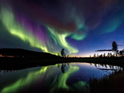Levi: Canoeing Under the Arctic Night Sky