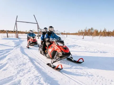 Levi: Authentic Snowmobile Safari to Lappish Villages
