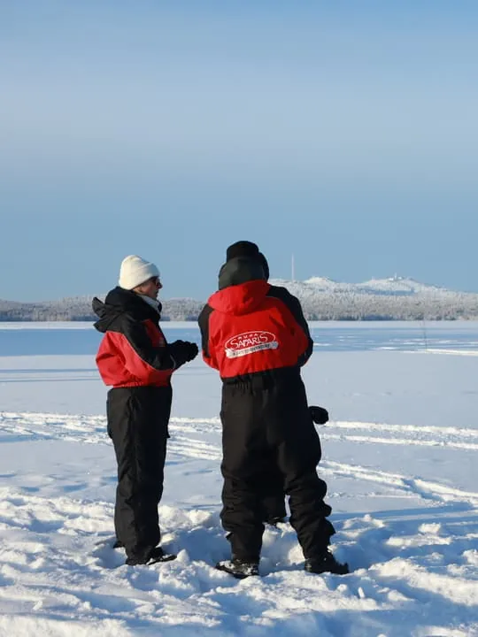 Ice fishing trip