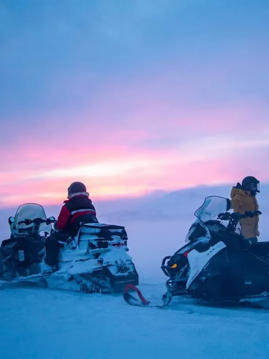 Border of Three Countries Snowmobile Safari