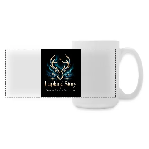 North, Snow and Discovery, Large Panoramic Mug 440 ml