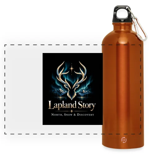 North, Snow and Discovery, Panoramic Drinks Bottle with Carabiner 750 ml