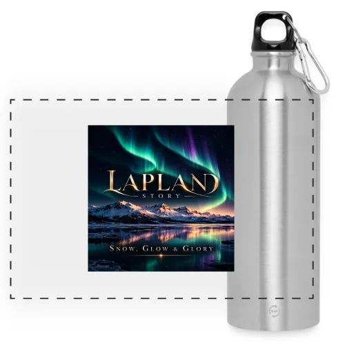 Snow, Glow & Glory, Panoramic Drinks Bottle with Carabiner 750 ml