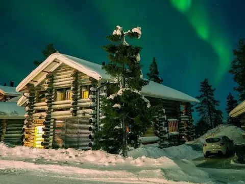 Luppo - Pine Log Villa on Utsuvaara fell in Levi