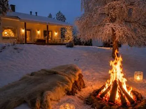 Nordic Villa in Rovaniemi with a Private Sledding Hill, Sauna & Cozy Family Stay