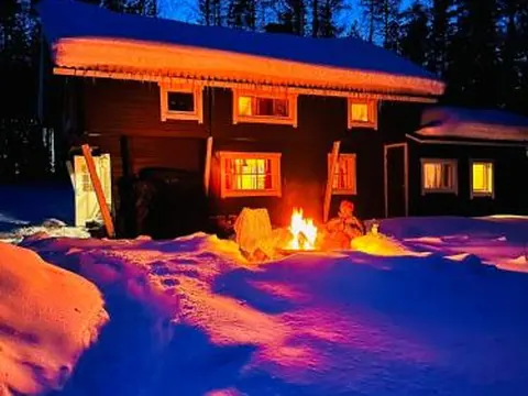 Lakeside Log Villa Edith