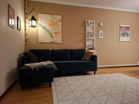 Scandinavian Art Apartment with Sauna