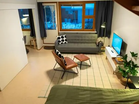 Two-story family apartment for 10 persons with private yard
