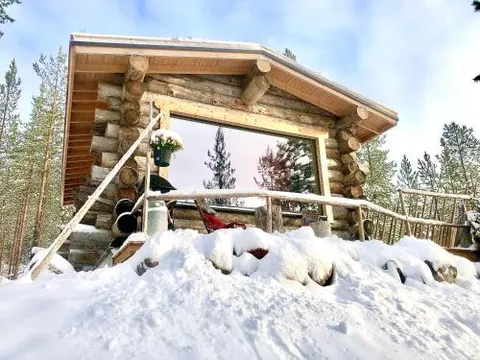 Log Cabin with Private Sauna & Hot Tub by Invisible Forest Lodge - Adults Only