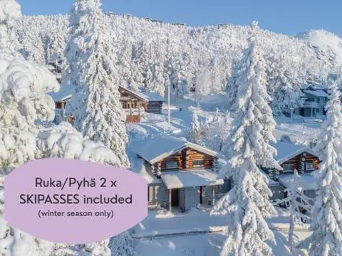 Rinneköngäs - Ruka-Pyhä 2x SKIPASS included - Free Skibuss Doorstep - Renovated